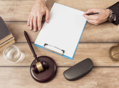 lawyer-filling-document